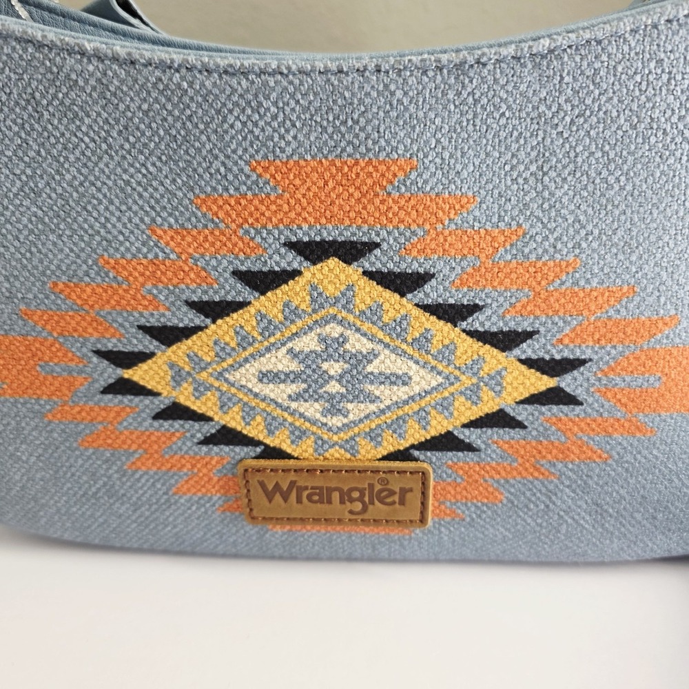 Wrangler Aztec Embroidered Shoulder Bag Hobo Purse Ethnic Western - Picture 2 of 10